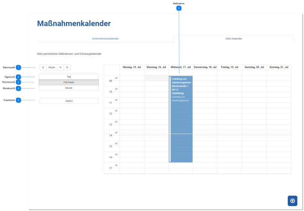 3.3.9.2. Mon calendrier